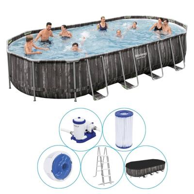 Bestway Zwembadset ovaal 7,32x3,66x1,22 m Bestway Zwembadset ovaal 7,32x3,66x1,22 m