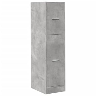 Apothekerskast 30x41x118 cm bewerkt hout betongrijs