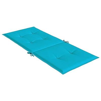 VidaXL Stoelkussens hoge rugleuning 6 st stof turquoise