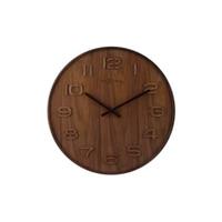 NeXtime ne-3096br wandklok dia. 35 cm, hout, bruin, 'wood wood medium' - thumbnail
