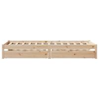 Bedframe zonder matras massief grenenhout 75x190 cm - thumbnail
