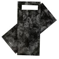 Bestekzakje IEZZY 190x85mm zwart gemarmerd met wit servet 500st - thumbnail