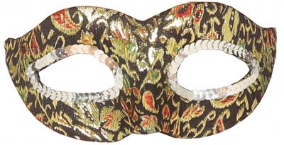 Oogmasker Zwart/Goud Ilaria