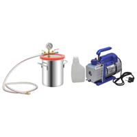 VidaXL Vacuümkamer met 1-traps pomp 5,5 l - thumbnail