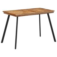 Eettafel 120x62x76 cm massief teakhout - thumbnail