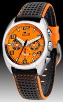 Lotus horlogeband 15323-D Rubber Multicolor + oranje stiksel - thumbnail