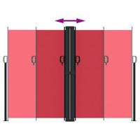 Windscherm uittrekbaar 180x1200 cm rood - thumbnail