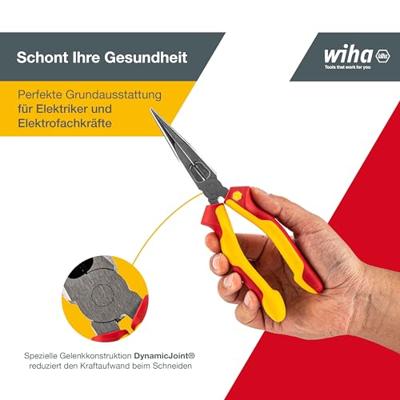 Wiha Punttang Professional electric | met snijvlak | rechte vorm | 200 mm | 8" | Blisterverpakking - 27423 - 27423