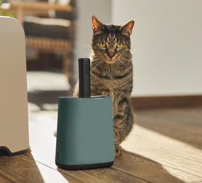 Rotho biala kattenbakschep + zakjes en houders mistletoe groen - thumbnail