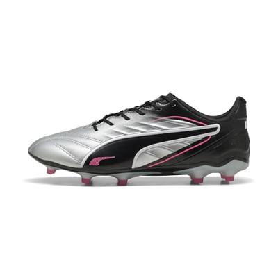 PUMA King Pro Gras / Kunstgras Voetbalschoenen (MG) Zilver Zwart Roze PUMA King Pro Gras / Kunstgras Voetbalschoenen (MG) Zilver Zwart Roze