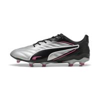 PUMA King Pro Gras / Kunstgras Voetbalschoenen (MG) Zilver Zwart Roze - thumbnail