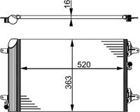 Condensor, airconditioning AC358000S - thumbnail