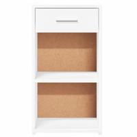 Nachtkastjes 2 st 35x34x65 cm bewerkt hout wit - thumbnail