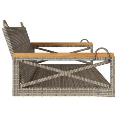 Schommelbank 109x62x40 cm poly rattan grijs Schommelbank 109x62x40 cm poly rattan grijs