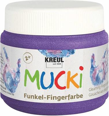Creativ Company Mucki vingerverf - paars metallic, 150ml