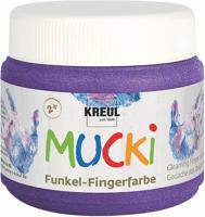Creativ Company Mucki vingerverf - paars metallic, 150ml - thumbnail