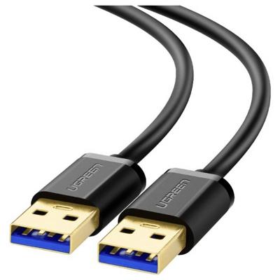 UGREEN 10370 USB-kabel USB 3.2 Gen1 USB-A stekker, USB-A stekker 1 m Zwart