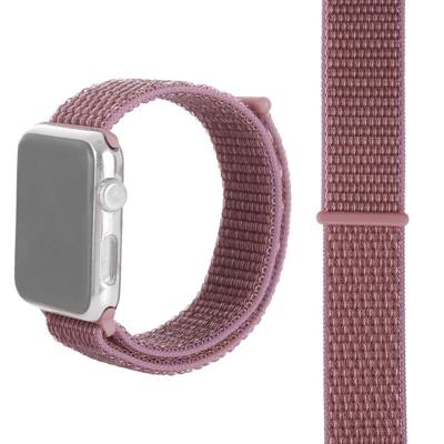 Eenvoudige mode nylon horlogebandje voor Apple Watch serie 5 & 4 44mm/3 & 2 & 1 42mm met magische stok (paars) Eenvoudige mode nylon horlogebandje voor Apple Watch serie 5 & 4 44mm/3 & 2 & 1 42mm met magische stok (paars)