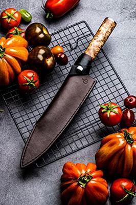 FORGED - Leather Forged - Leren hoes Koksmes - thumbnail