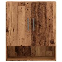 Wandkast 60x31x70 cm bewerkt hout oud houtkleurig - thumbnail
