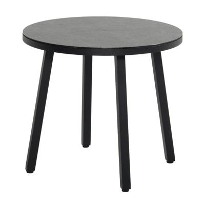 Hartman Outdoor Ronde Bijzettafel 'Livorno' Keramiek 75cm, kleur Antraciet