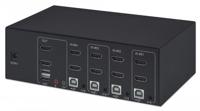 Manhattan 153539 KVM-switch HDMI Toetsenbord 3840 x 2160 Pixel - thumbnail