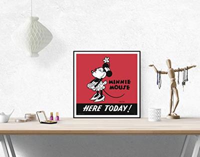 Kunstdruk Disney - Minnie 90 I 30x30cm