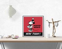 Kunstdruk Disney - Minnie 90 I 30x30cm - thumbnail