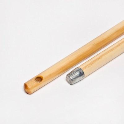 Bezemsteel hout 1,30m met Duitse draad Bezemsteel hout 1,30m met Duitse draad