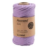 Creativ Company Macrame koord paars, 55m - thumbnail