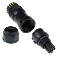Amphenol CB-05BMMA-QL8MP0 X-Lok 5 Pin Male Connector | Male Contact | Middle Size | Krimp | 10 A - thumbnail