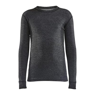 Craft 1909714 Core Wool Merino Set Jr - Black Melange - 110/116 Craft 1909714 Core Wool Merino Set Jr - Black Melange - 110/116