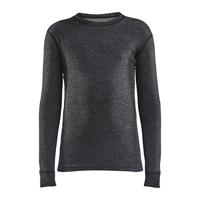 Craft 1909714 Core Wool Merino Set Jr - Black Melange - 110/116 - thumbnail