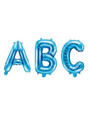 Folieballon Licht Blauw Letter &apos;B&apos; - 35cm