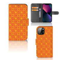 iPhone 13 Mini | Telefoon Hoesje | Batik Oranje - thumbnail