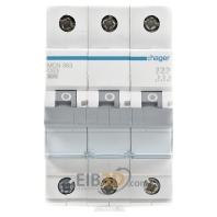 Hager MCN363 Zekeringautomaat 3-polig 63 A 400 V - thumbnail