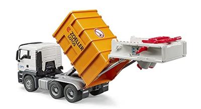 bruder MAN TGS vuilniswagen zijlader modelvoertuig - thumbnail