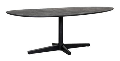 LABEL51 Organische Eettafel 'Rosie' Zwart Mangohout, 180 x 100cm