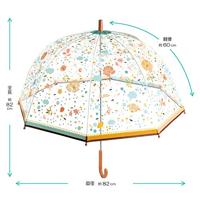 Volwassen paraplu klein bloemen DJECO rozen - thumbnail