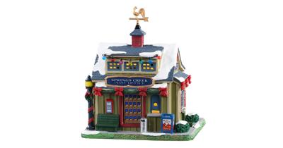 Springs creek post office b/o led Kersthuisje LEMAX - Lemax