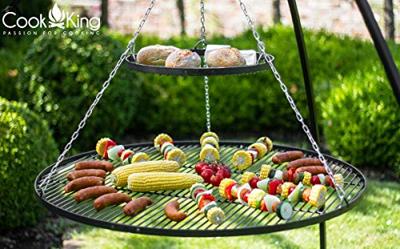 CookKing: Driepoot 200 cm met dubbel RVS grillrooster 80+40 cm - thumbnail