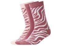 esmara 3 Paar dames huissokken (Lichtroze, 39-42) - thumbnail