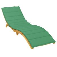 VidaXL Ligbedkussen 200x60x3 cm oxford stof groen - thumbnail