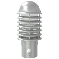 Buitenwandlampen 2 st met sensors roestvrij staal zilverkleurig - thumbnail