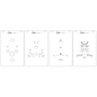 Sizzix • layered stencils a6 folk tree 4pcs - thumbnail