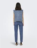Only Onlkennedy Sl Dnm Waistcoat Bj Noos Gilets Medium Blue Denim - thumbnail