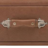 Salontafel 80x40x46 cm kunstleer donkerbruin - thumbnail