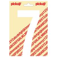 Plakcijfer Nobel Sticker getal 7 wit Pickup - Pickup - thumbnail