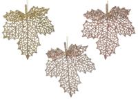 Blad plastic l0.2b13h14 cm a3 I kerst Decoris - Decoris - thumbnail