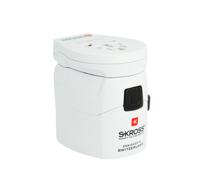 Skross PRO World & USB Universal Universal White power plug adapter - thumbnail